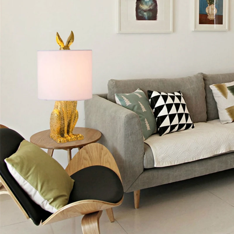 Креативные настольные лампы в скандинавском стиле с гальваническим покрытием и