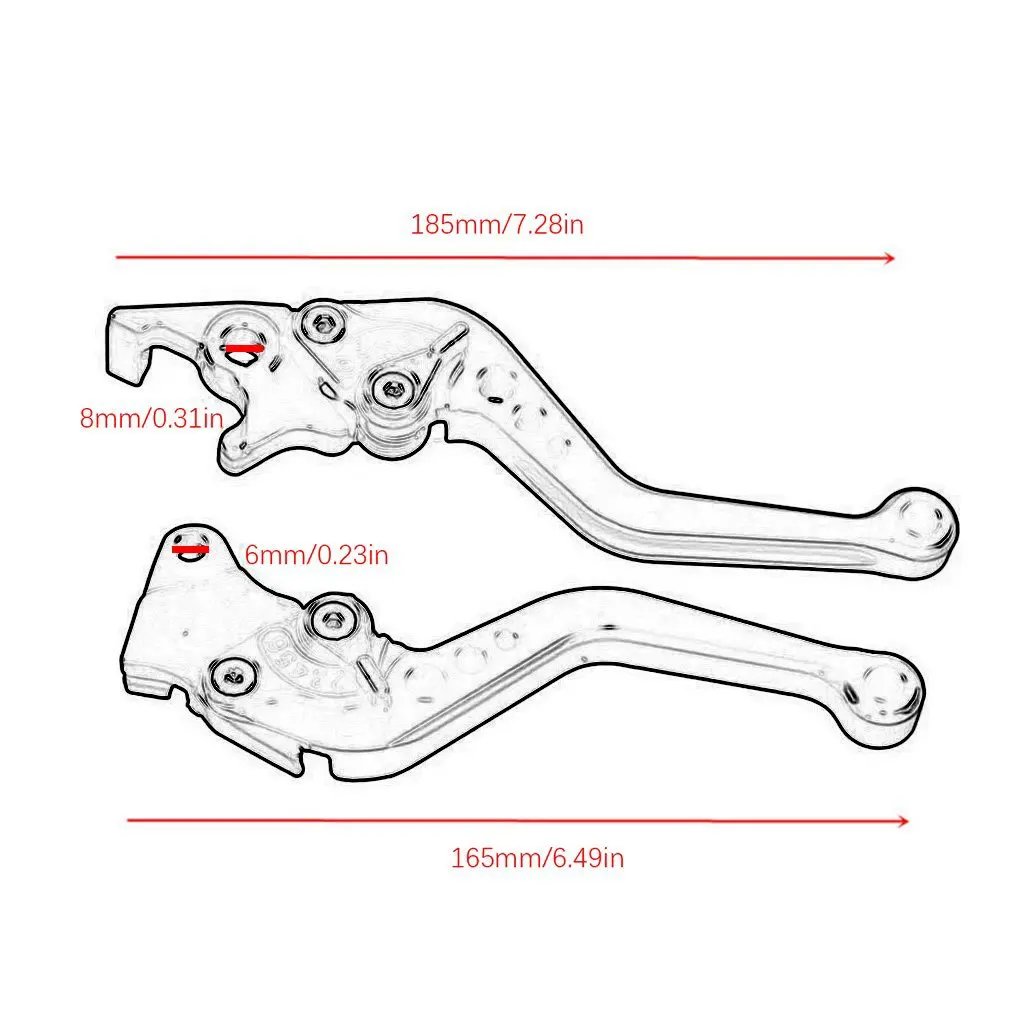 

Alloy Motorcycle Brake Handle Motorcycle Clutch Brake Lever Handle High Quality Fit for Motorbike Modification