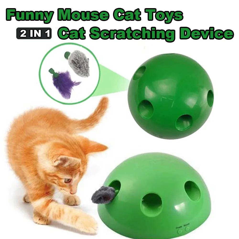 

Cat Scratching Device Mouse Toy Creative Electric Pet Funny Cat Tray Training Toy Interactive Puzzle Game Play Exciting Cat Toys