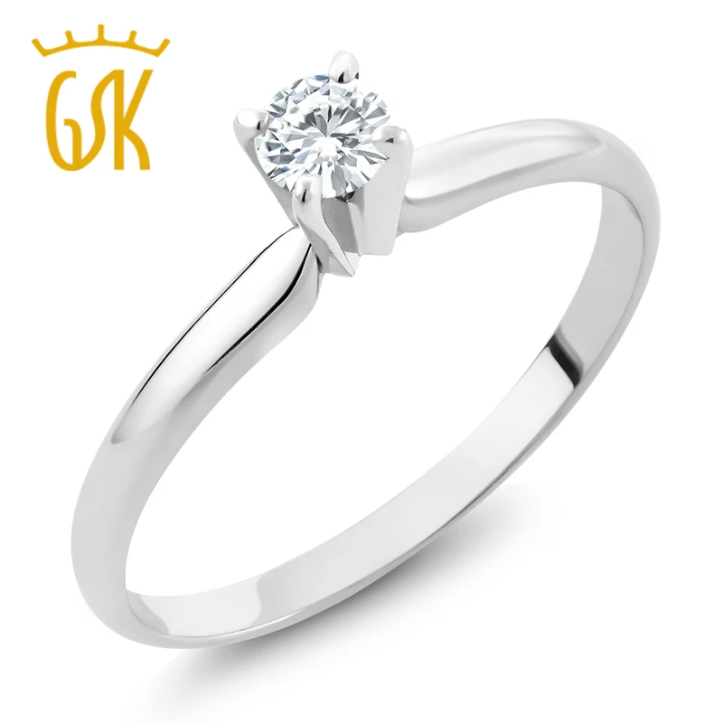 Обеденные стулья Charles & Colvard вечная классика создан Муассанит кольцо 4 мм 0 25 cttw