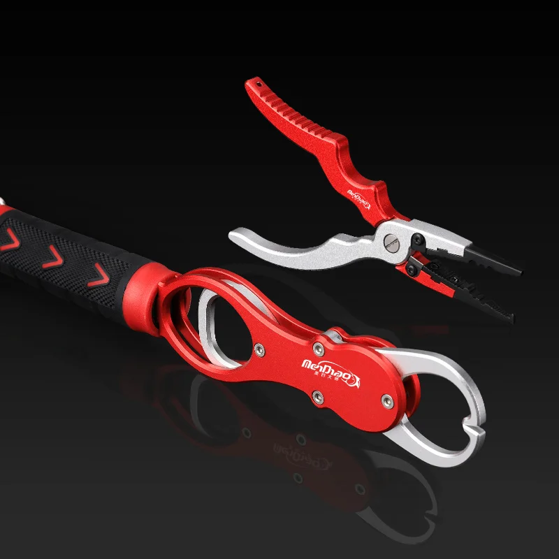

Fish Lip Grip Fishing Pliers Set Scissor Rig Tool Anti Slip Control Split Line Cutter Hook Remove Best Aluminum Alloy