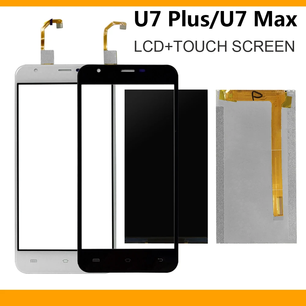 

Black/White For Oukitel U7 Plus/U7 Max LCD Display+Touch Screen Digitizer fit Android 7.0 LCD Glass Panel Sensor Lens+Tools