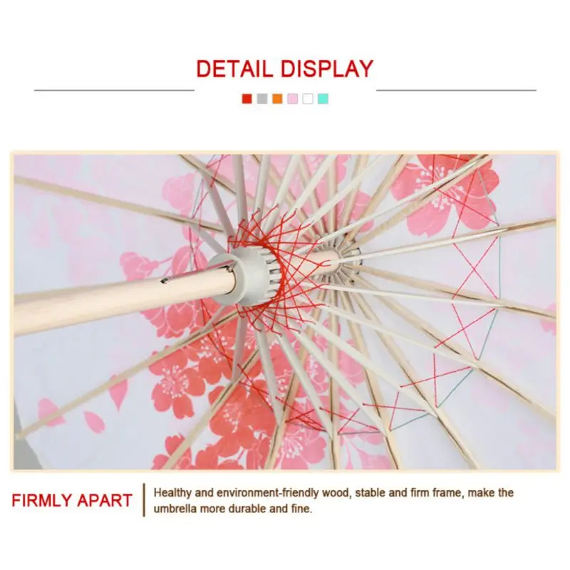 

Art Umbrella Chinese Silk Cloth Umbrella Classical Style Chinese Wedding Decorative Umbrella Oil Paper Painted Parasol Umbrella