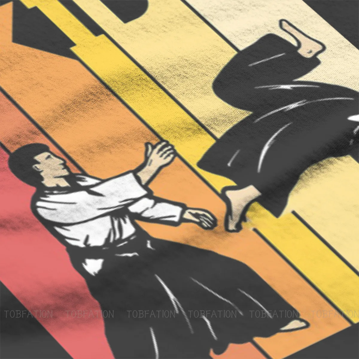 Винтажная футболка в стиле ретро Aikido Hapkido бокен Танто Джо боевые искусства
