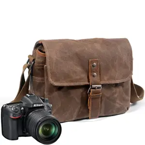 waterproof professional camera bag photography bag slr backpack outdoor leisure canvas single messenger bag for men and women free global shipping