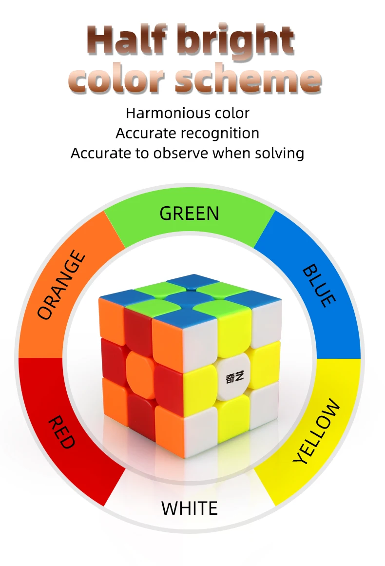 

Qiyi Enlighten Plus 3x3x3 90mm Speed Cube Stickerless Professional Big Magic Cube Puzzle Educational Toys For Children