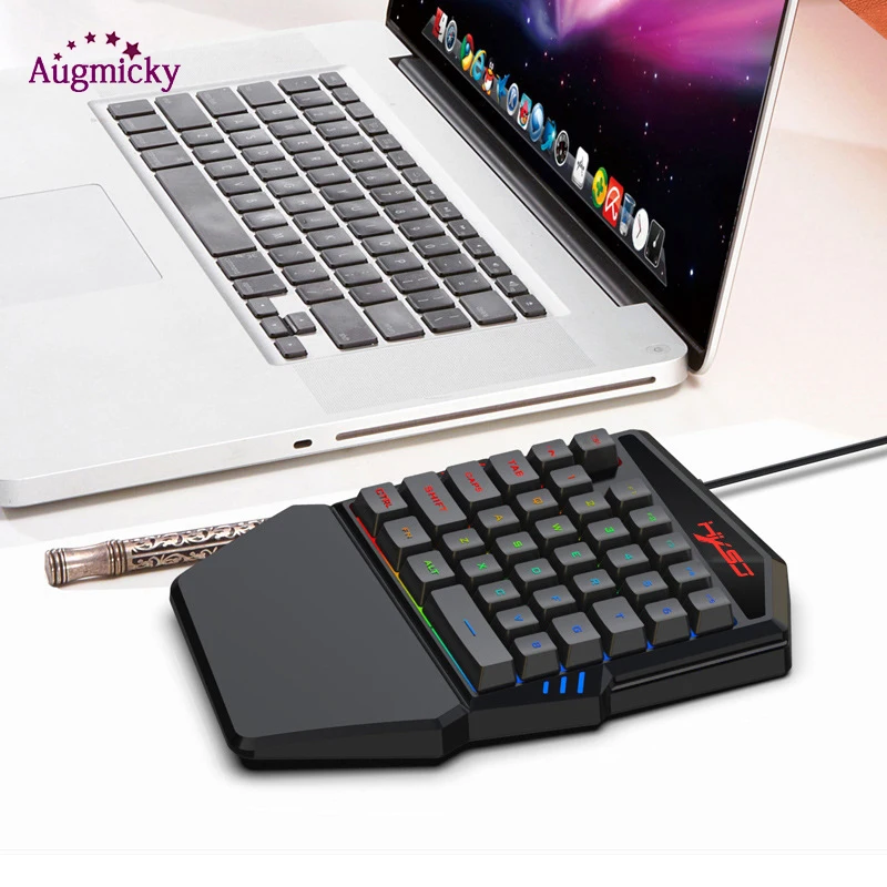 Новая Проводная Механическая клавиатура 1 6 м USB мини-клавиатура для одной руки со
