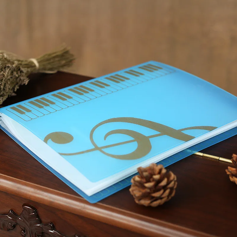 80 Pages A4 Piano Paper Sheets Document File Organizer Folder Five-line Clip Music Score |