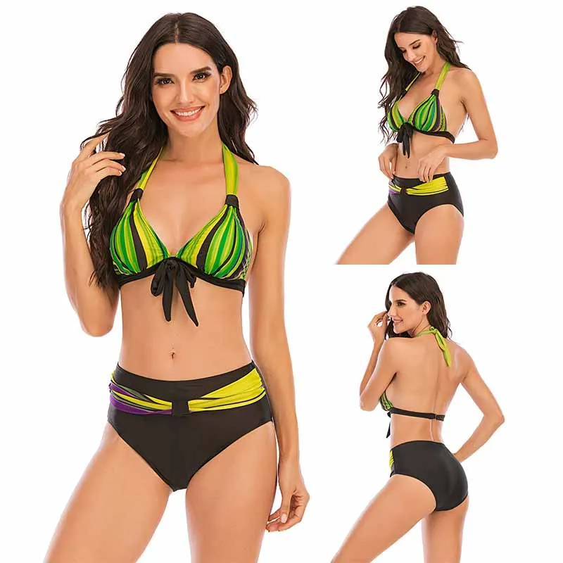 

Split Swimsuit NEW gradient gathers sexy bikini summer beach in Brazil