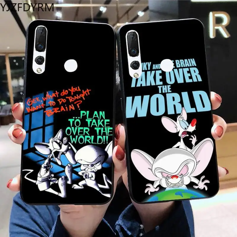 

YJZFDYRM Pinky And The Brain Phone Case Huawei Y6P Y8S Y8P Y5II Y5 Y6 2019 P Smart Prime Pro
