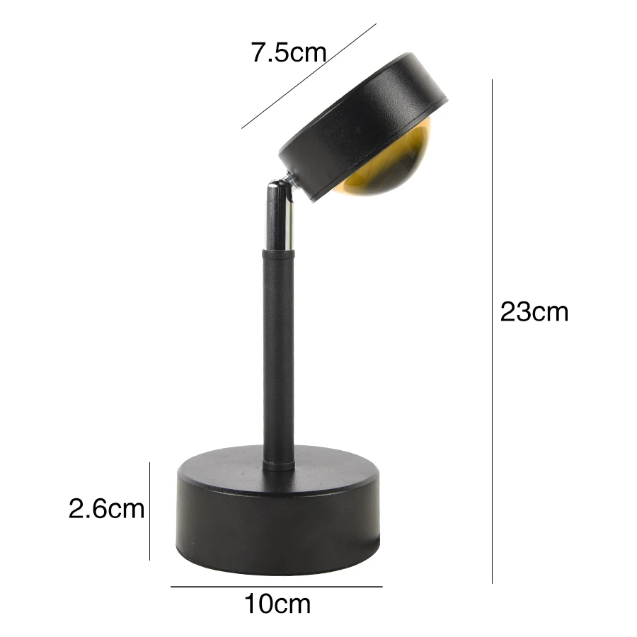 

2021 Sunset Rainbow Red Projector Lamp Night Sun Projection Bedroom Wall Decoration Projected Lamp Coffee Store Indoor Lighting
