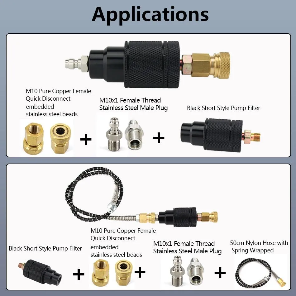 Насос высокого давления фильтр PCP для пейнтбола ВВС M10x1 40 МПа Воздушная