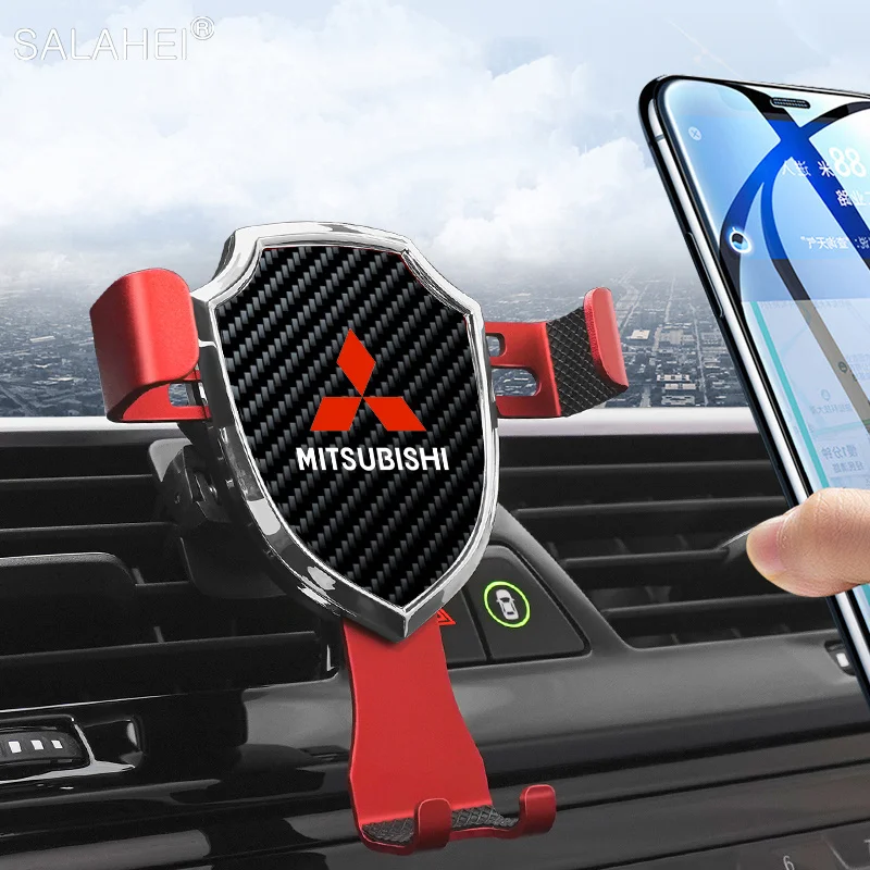 

New Gravity Car Mobile Phone Holder For Mitsubishi Lancer Outlander Pajero L200 ASX Eclipse Montero Ralliart EVO9 Starion Galant