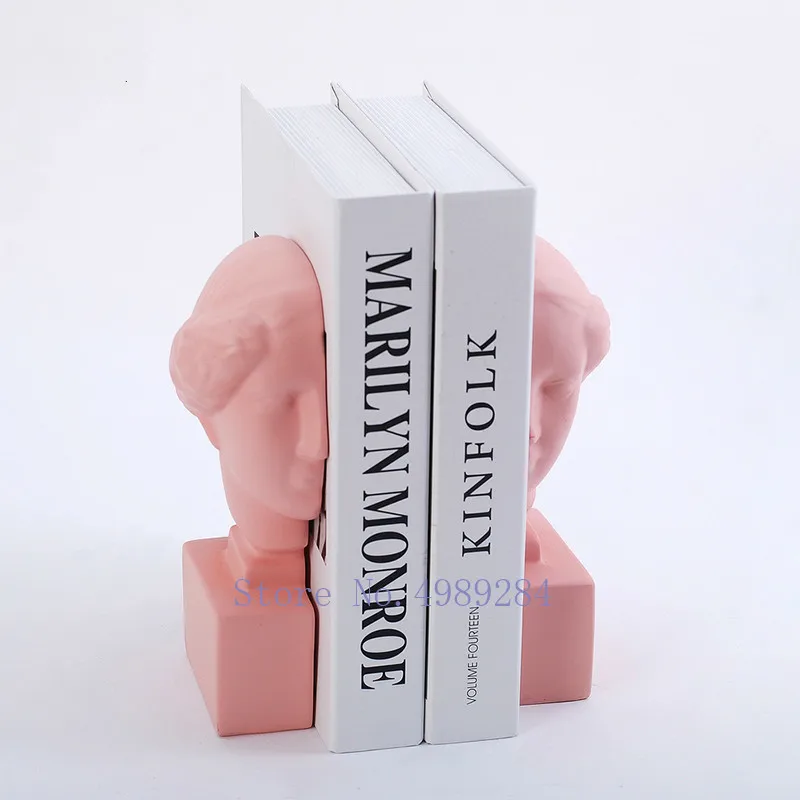 Креативные скандинавские смолы человеческая голова держатель книги цвет Давид