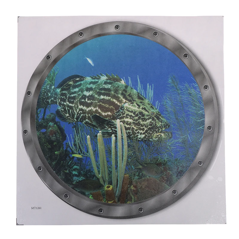 

5 Styles Underwater Fish Wall Stickers Waterproof Dolphin Turtle Sticker For Washing Machine Decoration For Bathroom Decals PVC