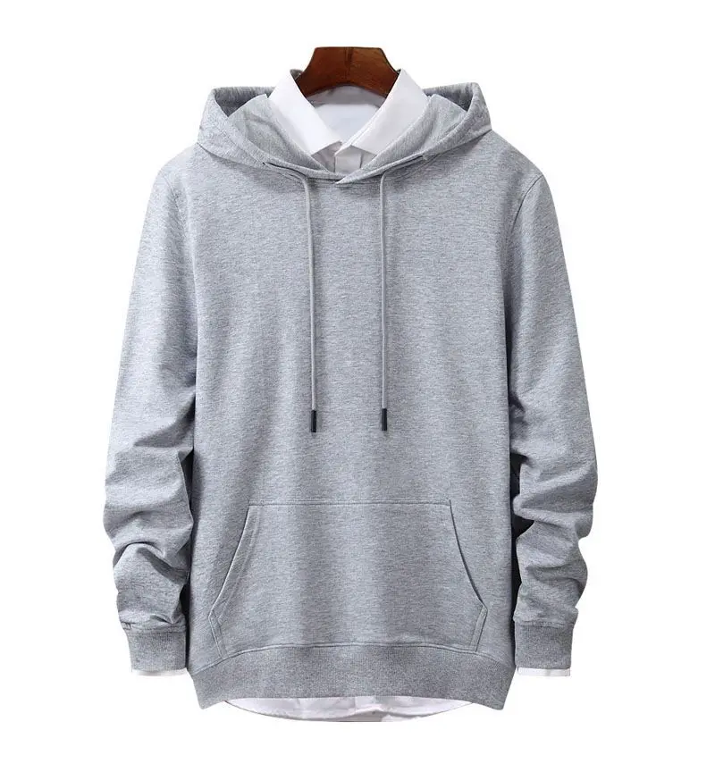 Толстовка мужская хлопковая с длинным рукавом Свитшот свободного покроя большие