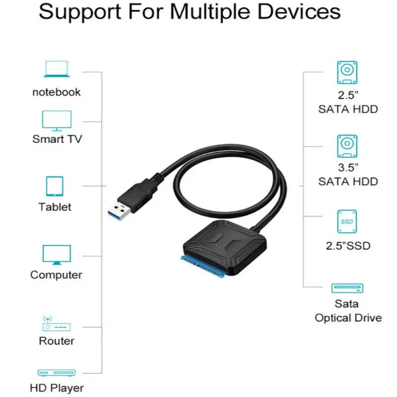 Кабель USB 3 0 к SATA адаптер Sata кабели для преобразования Поддержка 2 5 или дюйма