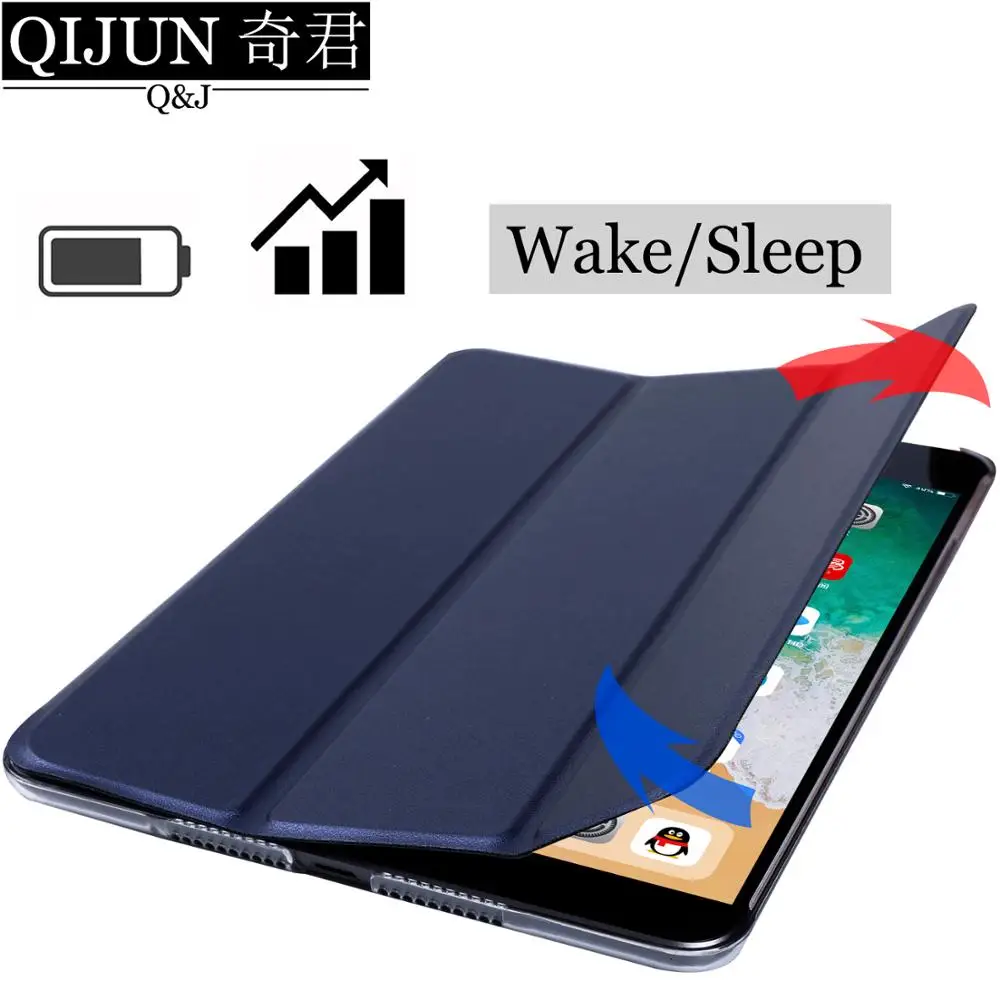 Tablet case for Huawei MediaPad M5 Lite 10.1" PU Leather Smart Sleep wake funda Trifold Stand Solid cover capa BAH2-W19/L09 |