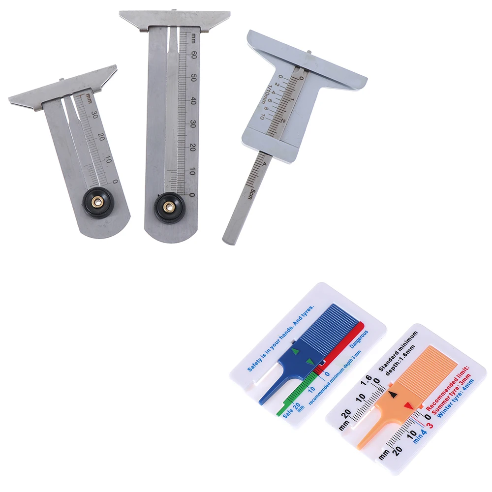 

0-30mm,0-50mm,0-60mm Car Tyre Tire Tread Vernier Depth Gauge Stainless Steel Meter Ruler Caliper Measuring Tool Moto Truck