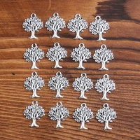 10pcs 18x15mm tree of life metal zinc alloy pendant necklace retro alloy material diy necklace pendant jewelry accessories