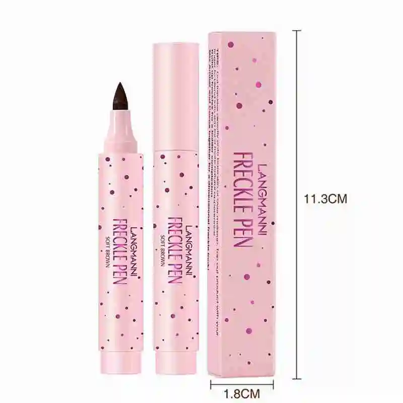 

Simulation Freckles Pen Soft Brown Waterproof Color Makeup 2.5Ml Dwaterproof Rendering Pen Water Point Pen Spots F6T2