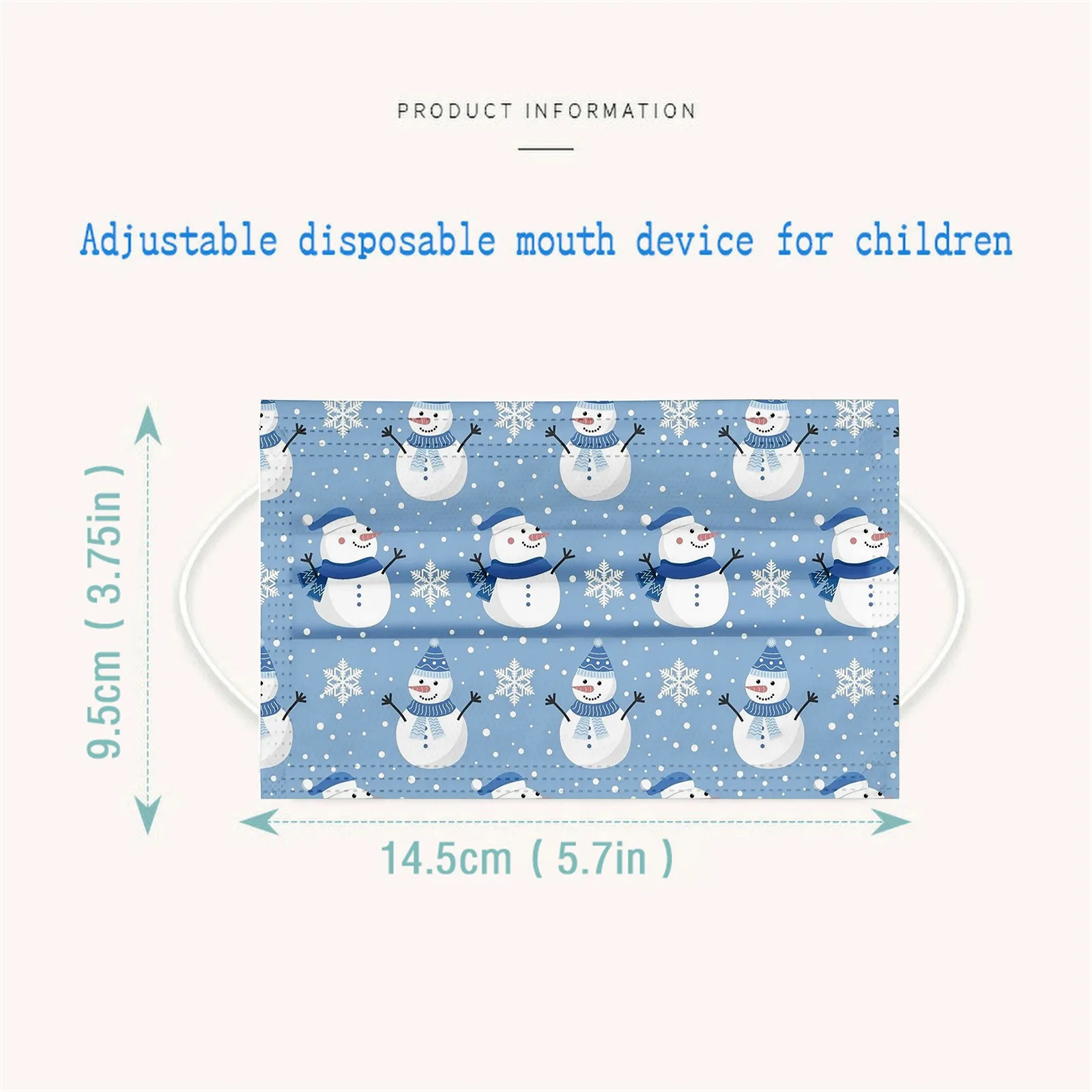 

100Pcs Christmas Mask Children's mask Disposable Face Mask 3Ply Ear Loop Face Mask Fashion masque mascarillas