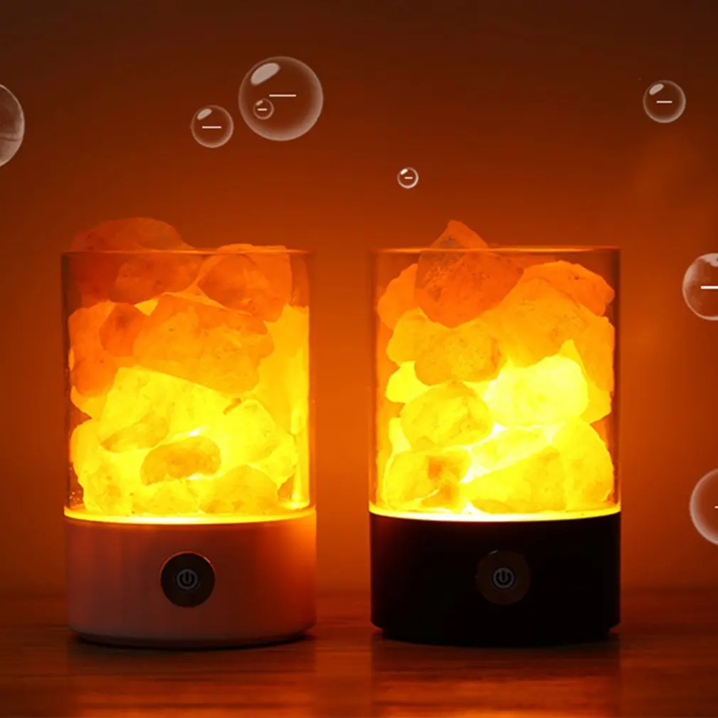 Соляная Лампа с Гималайским кристаллом лампа из солевого камня отрицательными