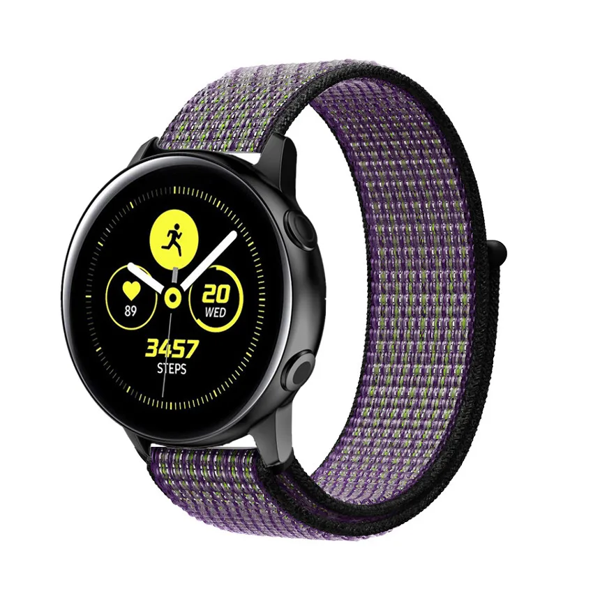 desert sand Переключатель, нейлоновый ремешок для наручных часов Xiaomi huami amazfit bip huawei часы GT 20/22 мм, ремешок для samsung Шестерни S3/S2 galaxy Watch active2 42 мм 46 мм - Цвет ремешка: desert sand