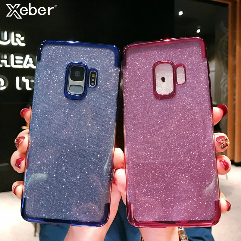 Блестящий блестящий чехол для Samsung Galaxy M30 A40S A10 A20 A70 A50 A60 A20E A40 2019 Note 8 9 S8 S9 S10 Plus S7