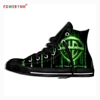 mens casual shoes new movie the matrix tees 3d print cartoon custom outdoor leisure mens canvas new fashion shoes