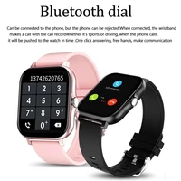 2021 new women smart watch men 1 69 color screen full touch fitness tracker bluetooth call smart clock ladies smart watch women