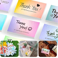 50 sheetsset 59 cm laser thank you card greeting card thank you for supporting my small business gift label