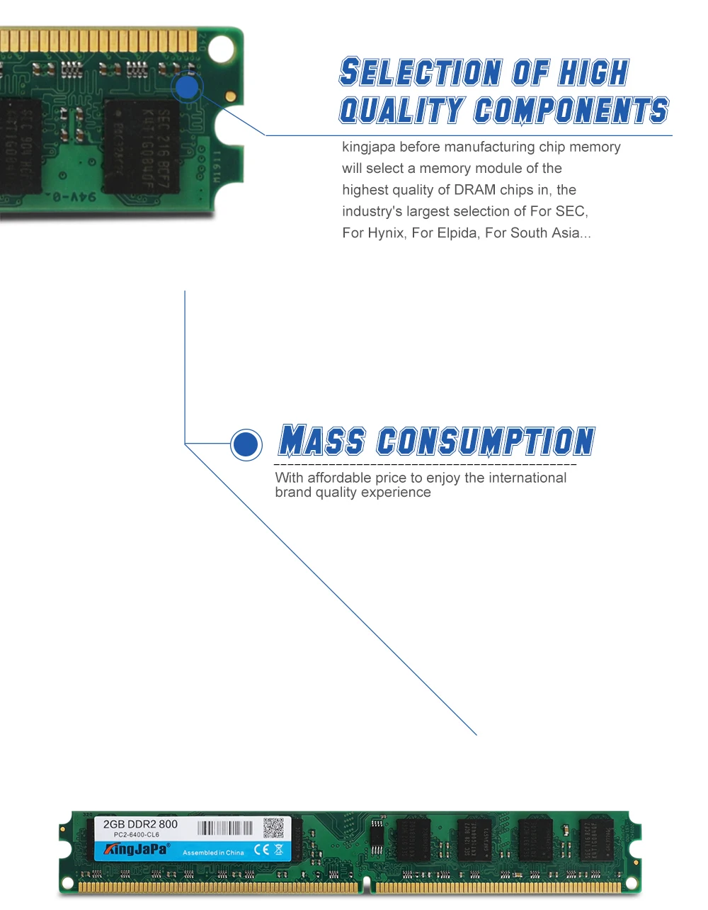KingJaPa DDR3 1600/PC3 12800 2 ГБ 4 ГБ 8 ГБ 16 ГБ настольный ПК Оперативная память DIMM DDR 3 1600 МГц 1333 МГц PC3-12800 10600