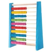 red blue child wooden abacus toys early math educational learning toy calculat bead counting intelligence development kid toys