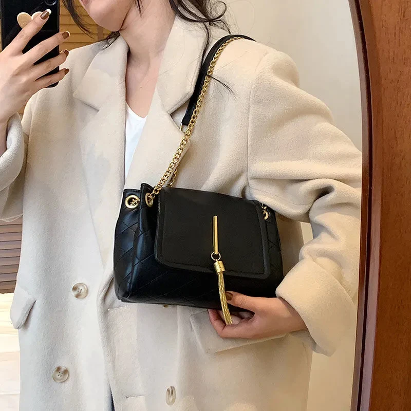 Женская сумка через плечо из искусственной кожи большой емкости модная женская с