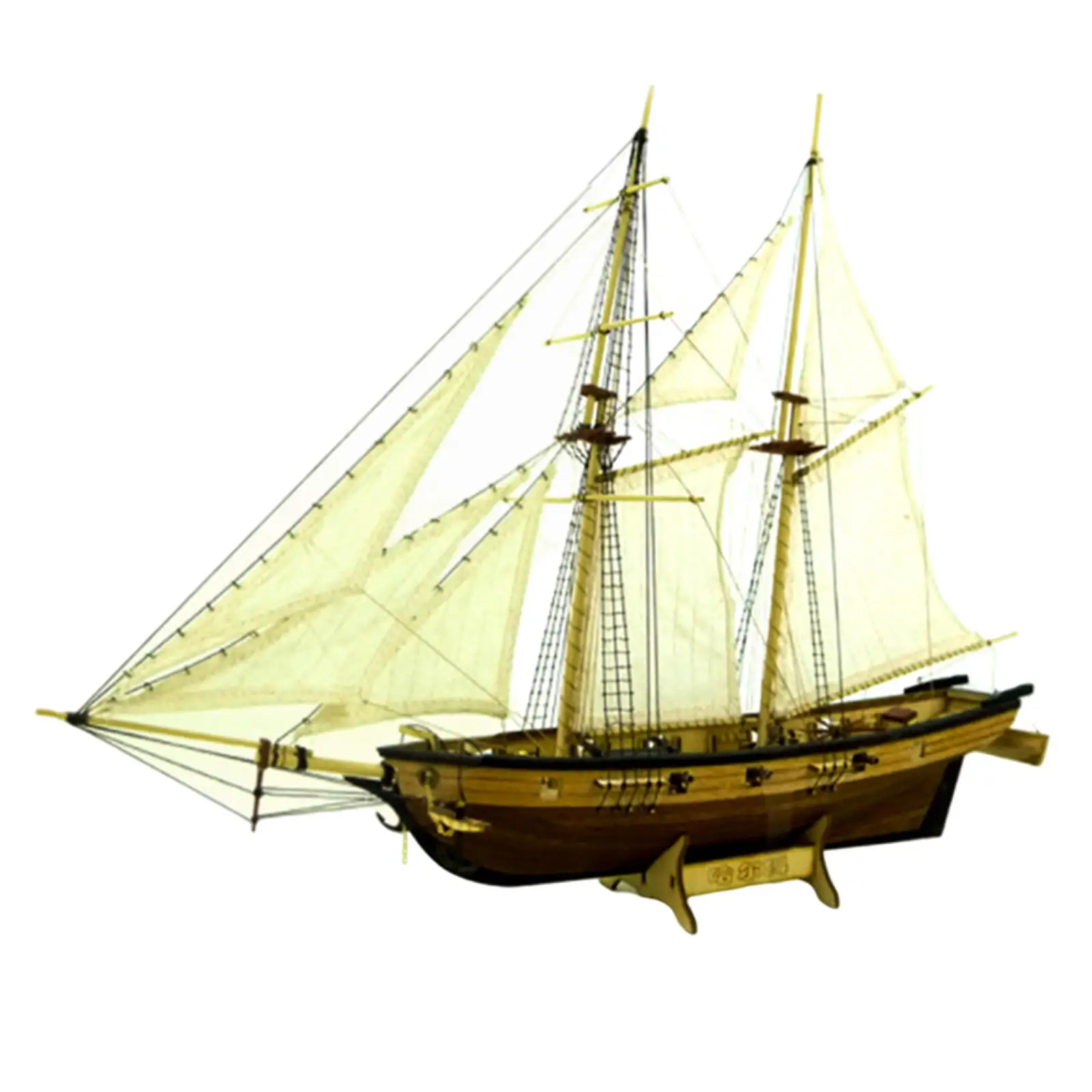 

Wooden ship Model DIY Toys Decorations Assembling Building Kits for Office Children