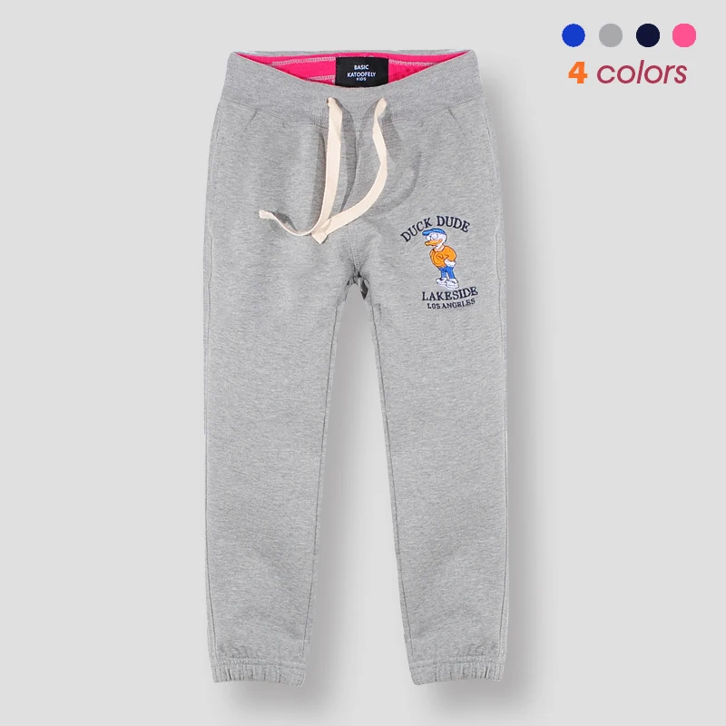 

BBD Toddler Pants Children Cotton Best Selling Embroidered Solid Elastic Waist Trousers Kids 3-7 Years Costume New Pantalon