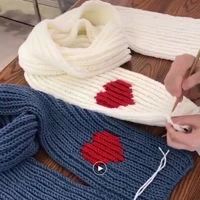 hand knitted lover cotton love scarf thread 8 strand milk cotton coarse wool diy hand stick needle knitting wool ball knitting