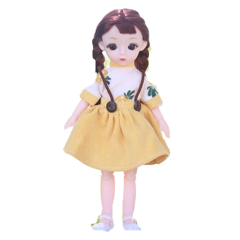 Шарнирный костюм для куклы 23 см 6 очков Одежда платье повседневная одежда девочки