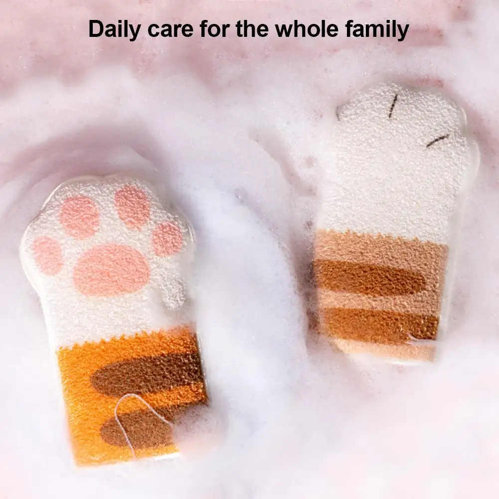 Детское банное полотенце мягкое эластичное милое кошачья лапа | Красота и