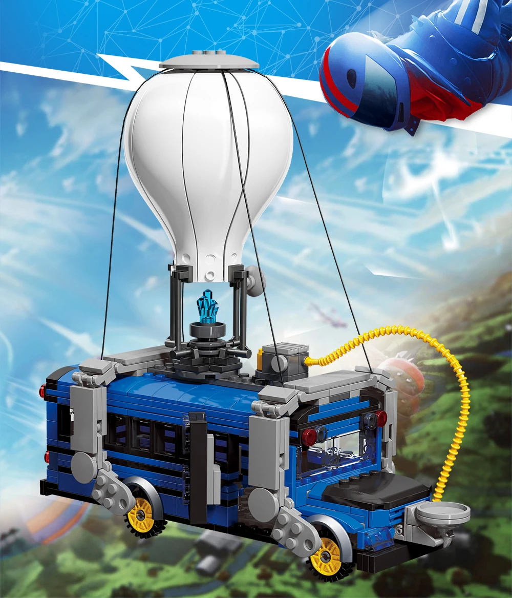 Fortress Night Air Bus автомобили Строительные блоки мини Модель Кирпичи фигурки техника