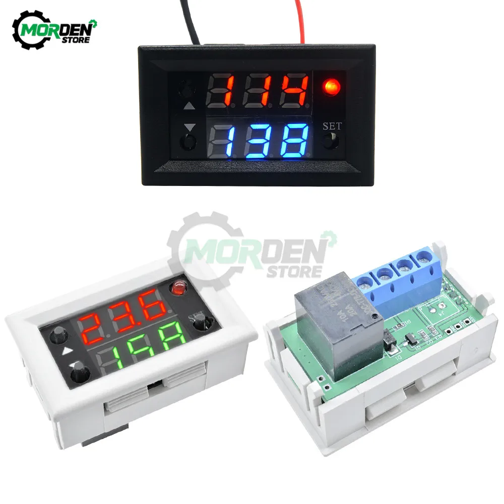 12 В постоянного тока двойной дисплей реле времени модуль 20A задержки Мини