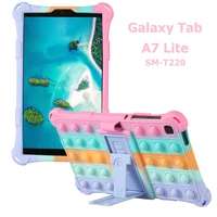soft silicon case for samsung galaxy tab a7 lite case stand holder for galaxy tab a7 lite sm t220 8 7 inch protective shell