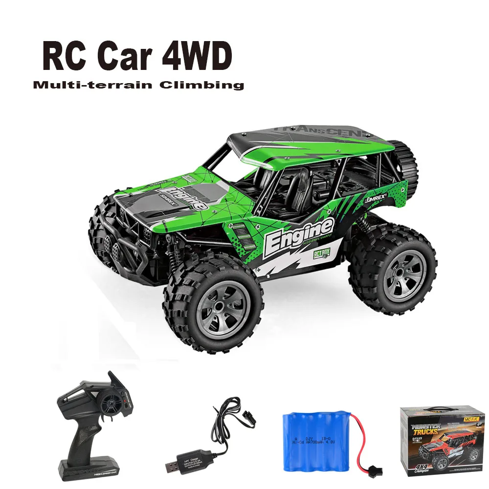 Машинка на радиоуправлении 4WD 15 минут 1:18 4 канала 20 км/ч высокоскоростная