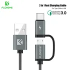 Кабель FLOVEME 2 в 1 Micro USB Type-C для Samsung, Xiaomi, Huawei P30 Pro, быстрая зарядка, QC 3,0