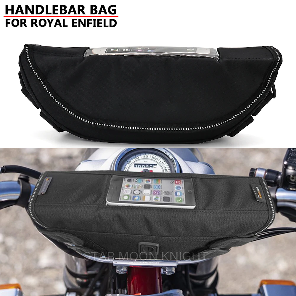 

Motorcycle Waterproof Bag Storage Handlebar bag Travel Tool bag For Royal Enfield Bullet Trials 500 Classic 500 Meteor350 Bullet