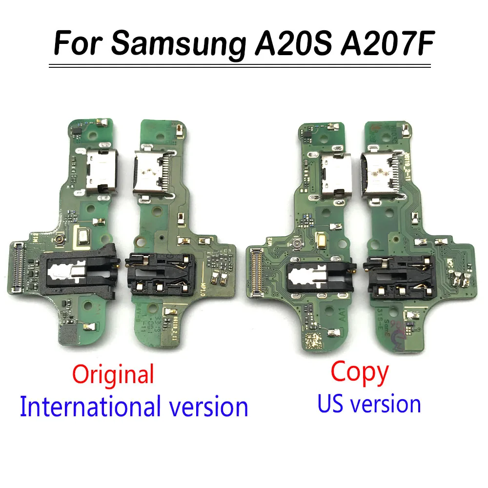 

For Samsung Galaxy A20S A207 USB Charging Port Dock Charge Connector Board Flex Cable With Microphone Mic For Samsung A20S A207F
