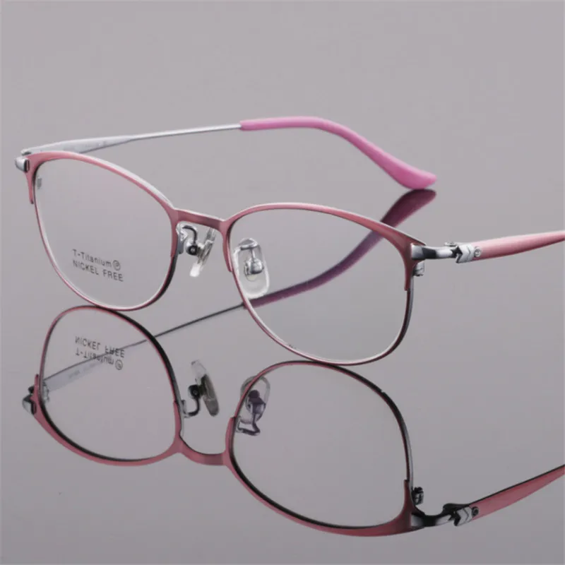 Титановая оправа для очков Женская Полная Рецептурные очки близоруких
