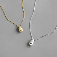 xiyanike 925 sterling silver 2021 new necklace for women couples trendy elegant water drop pendant clavicle chain party jewelry