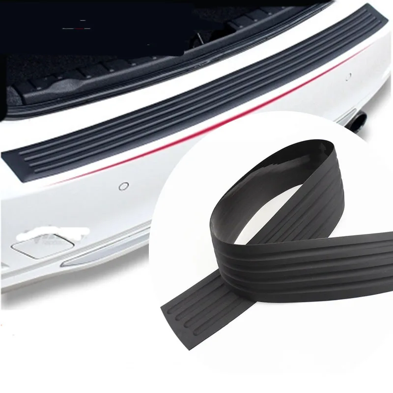 Alijunda Car trunk bumper trim rear guard plate modified protective strip For Peugeot 206 207 208 301 307 308 407 2008 3008 4008 |